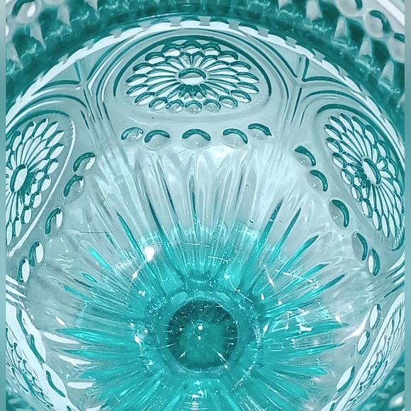 Single Pioneer Woman Adeline Turquoise Goblet - Picture 4 of 10